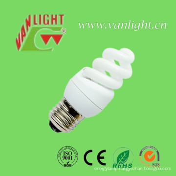High Efficiency T3 Full Spiral CFL 9W Energey Saving Bulb